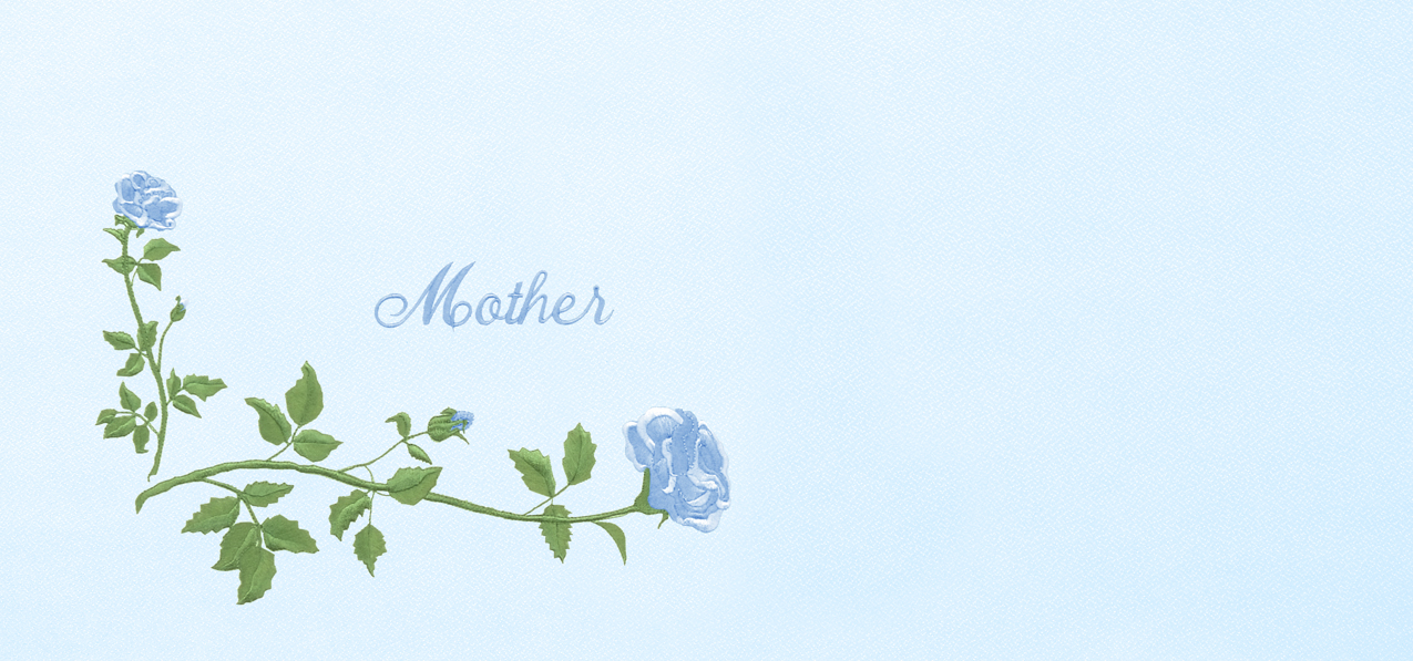 P 502 BL BL Corner Rose Mother Blue Blue Faux